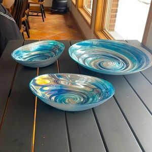 Set of 3 serving bowls
